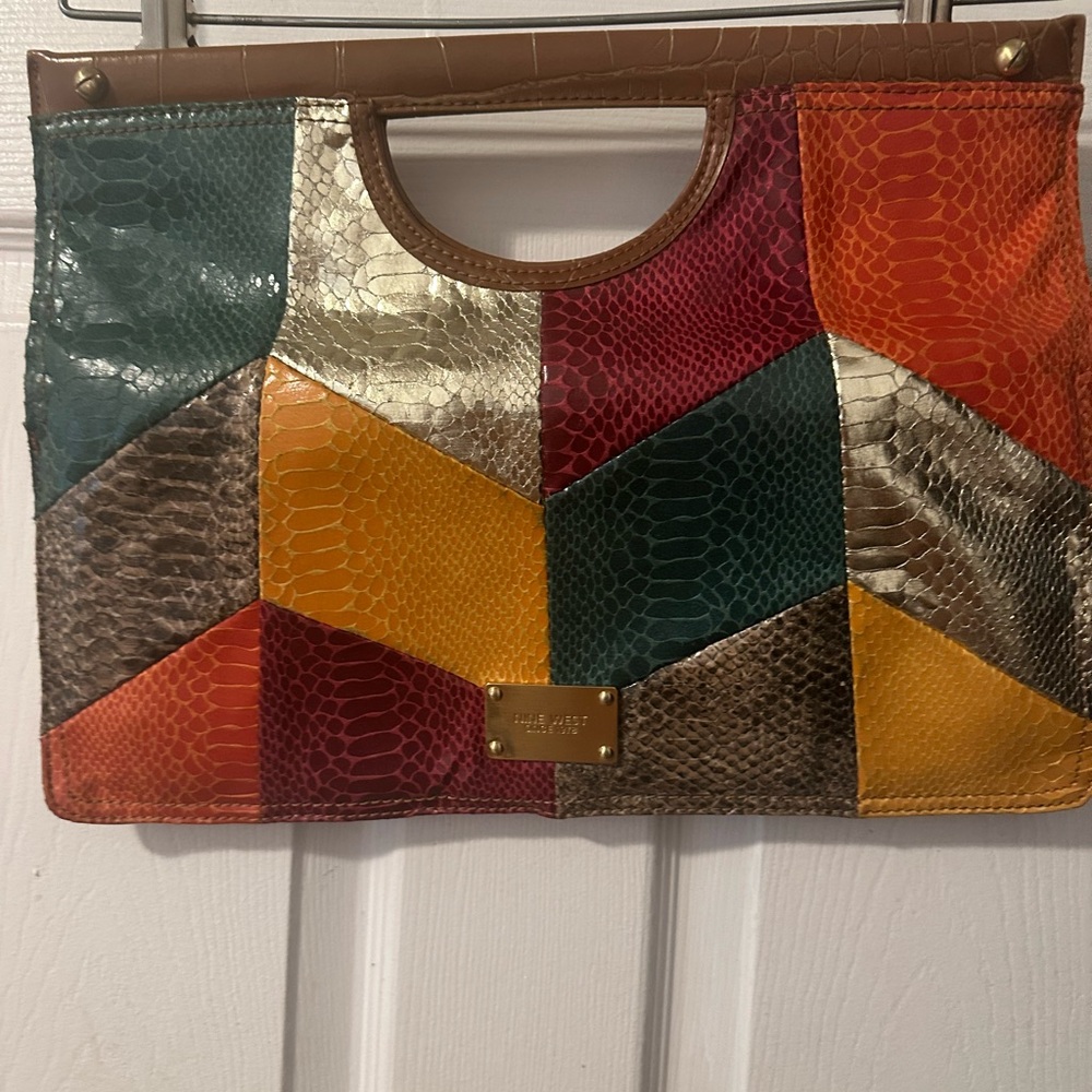 Multicolor Patchwork Tote Bag Nwot - image 1